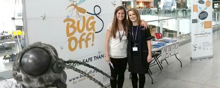 Bug Off campaign at Heathrow Airport