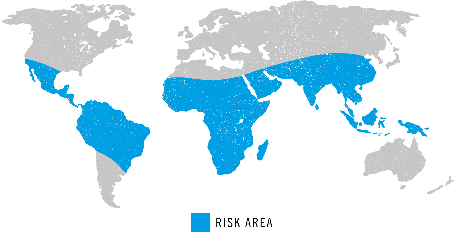 Polio Risk Area Map