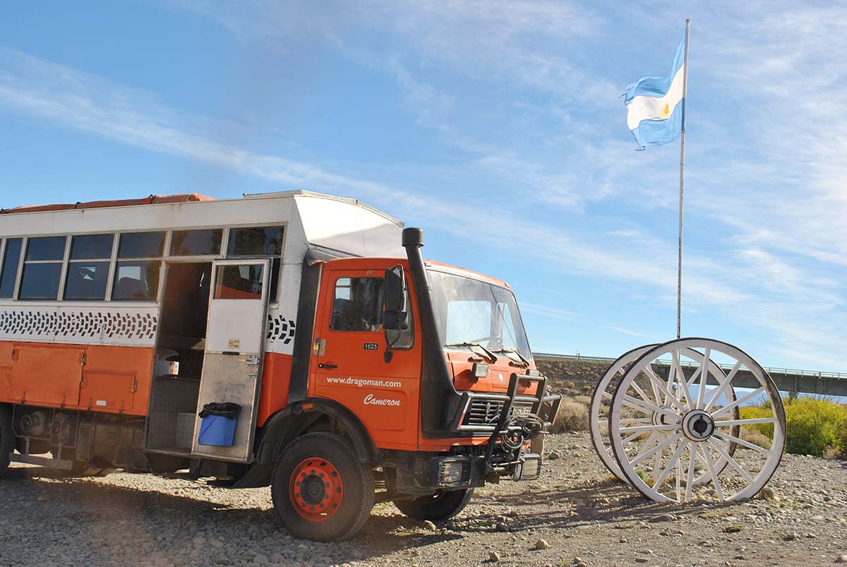 Making a pit stop in Patagonia, Argentina