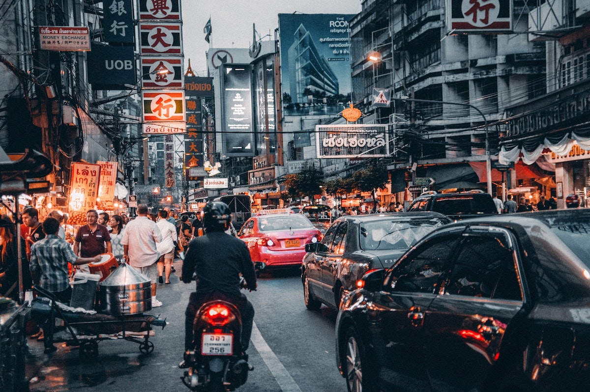 Busy Bangkok Street