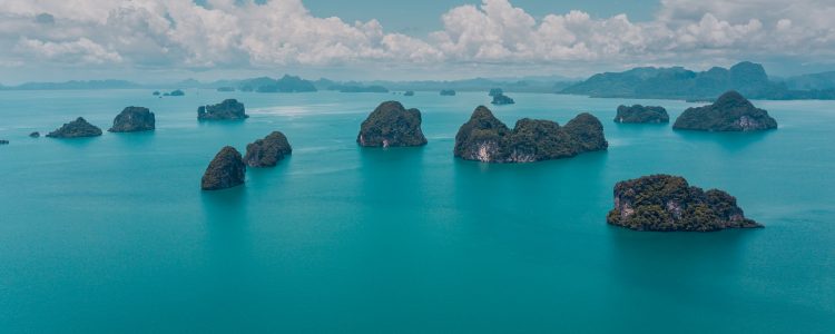 Group of small Thai islands