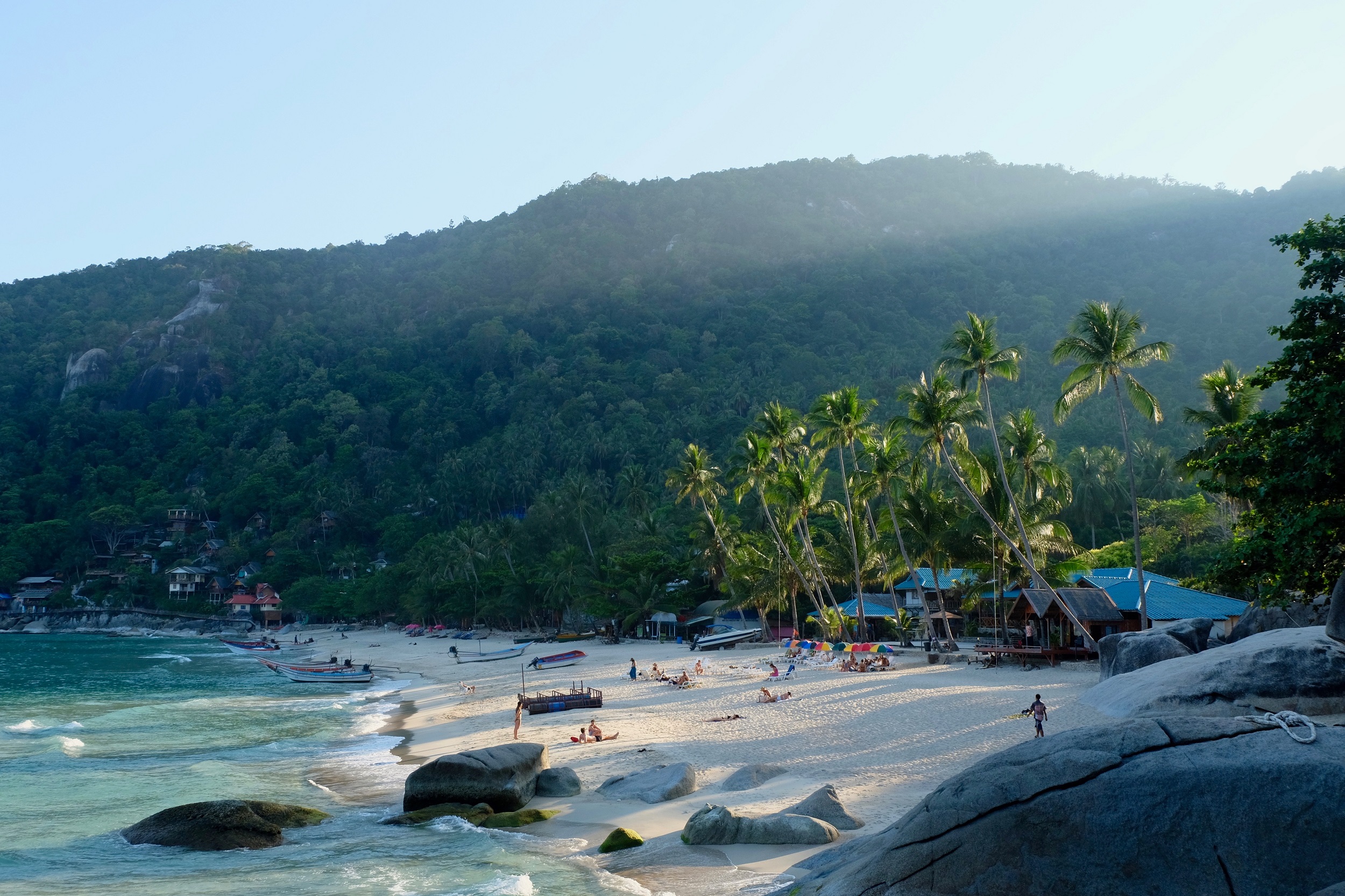 View of a beach on Ko Pha-Ngan island