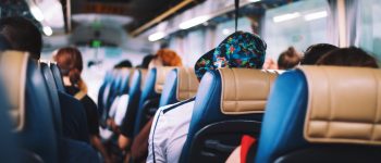 People sitting on a coach