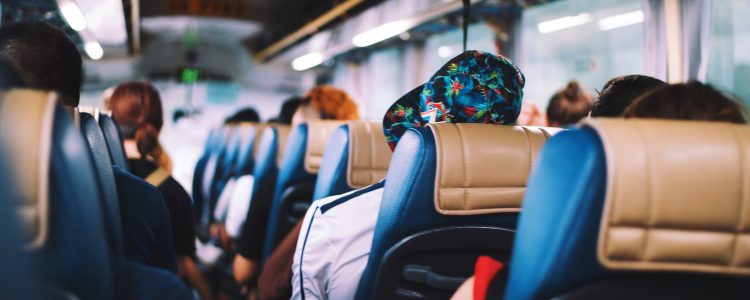 People sitting on a coach