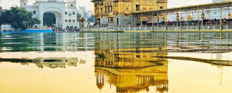 View of the Golden Temple in Amristar - India